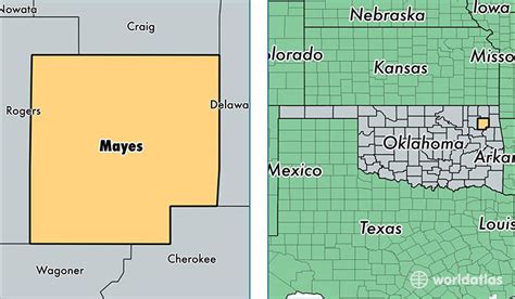 Mayes County, Oklahoma / Map of Mayes County, OK / Where is Mayes County?