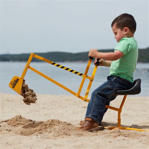 The Big Dig Sandbox Digger Toy Excavator With 360° Rotation, Great For ...