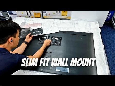 Samsung Slim Fit Wall Mount Unboxing Install on Neo QLED QN95A 55 ...