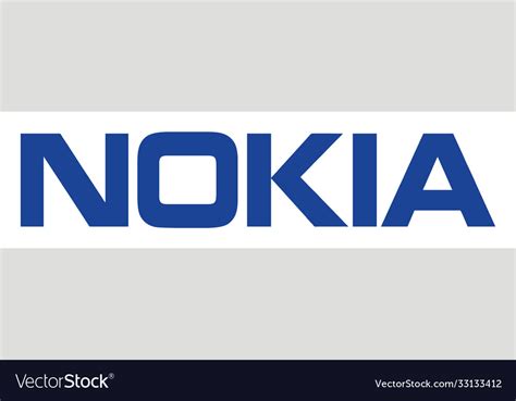 Nokia mobile logo Royalty Free Vector Image - VectorStock