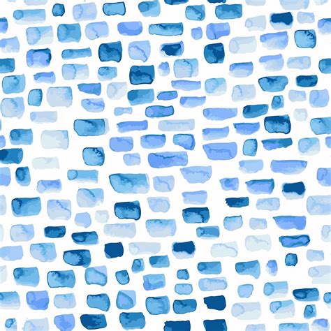 "Blue bricks watercolour pattern" by SaryandSaff | Redbubble