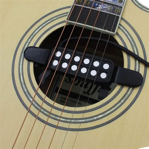 12 hole Acoustic Guitar Sound Hole Pickup High Quality Magnetic ...