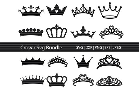 Crown Silhouette Bundle Graphic by MeshaArts · Creative Fabrica