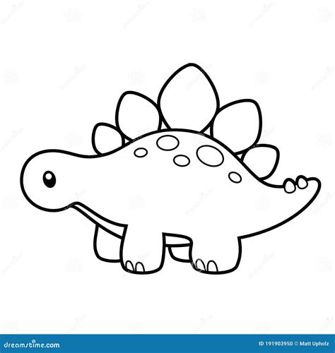 Stegosaurus Coloring Page For Kids