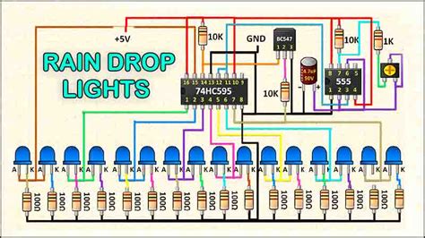 Rain Drop LED Chaser Electronics Project - TRONICSpro