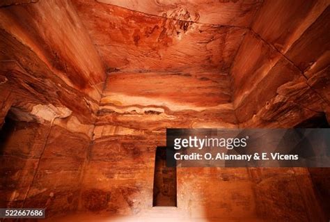 Interior Of Al Khazneh Or The Treasury At Petra High-Res Stock Photo ...