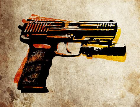 HK 45 Pistol Digital Art by Michael Tompsett - Fine Art America