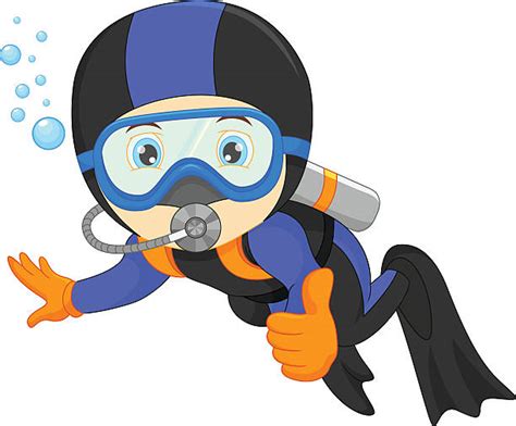 Clip Art Of A Scuba Illustrations, Royalty-Free Vector Graphics & Clip ...