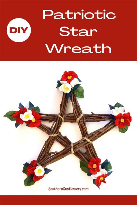 Patriotic Star Shaped Wreath DIY