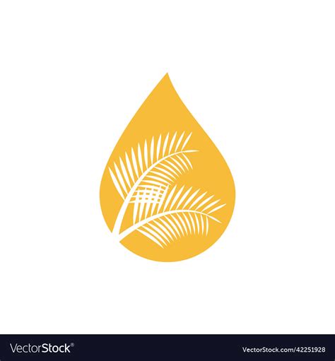 Palm oil logo Royalty Free Vector Image - VectorStock