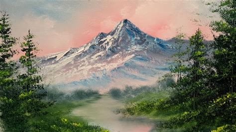 Art & Collectibles Watercolor Sunset mountain range landscape art ...