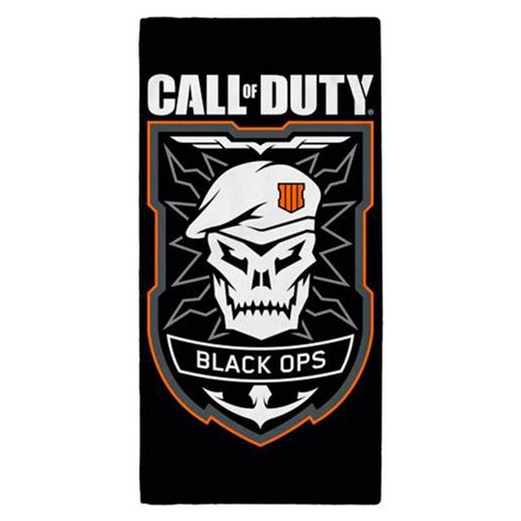 Call of Duty Black Ops Emblem Badetuch 140x70