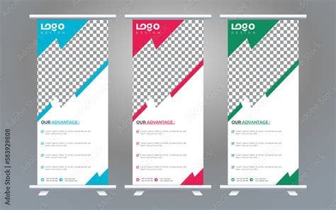 Vertical Banner Design Signboard Advertising Brochure Flyer Template ...