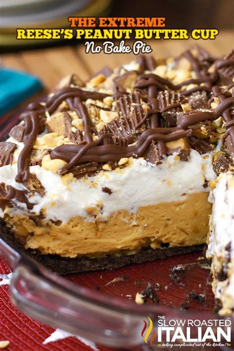 The Extreme Reese's Peanut Butter No-Bake Pie