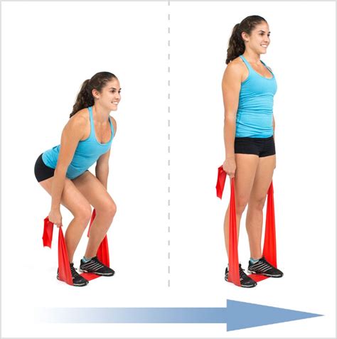 Squats With Flat Resistance Bands | Leg workout, Interval workout, Band ...