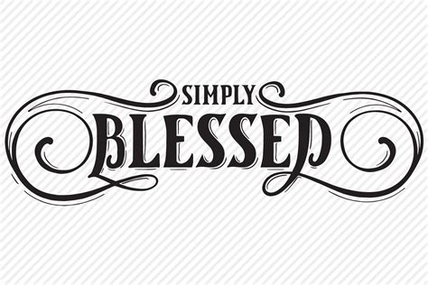 Simply Blessed SVG, Cut File, Christian Shirt Design (517968) | SVGs ...