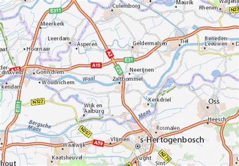 Map of Zaltbommel - Michelin Zaltbommel map - ViaMichelin