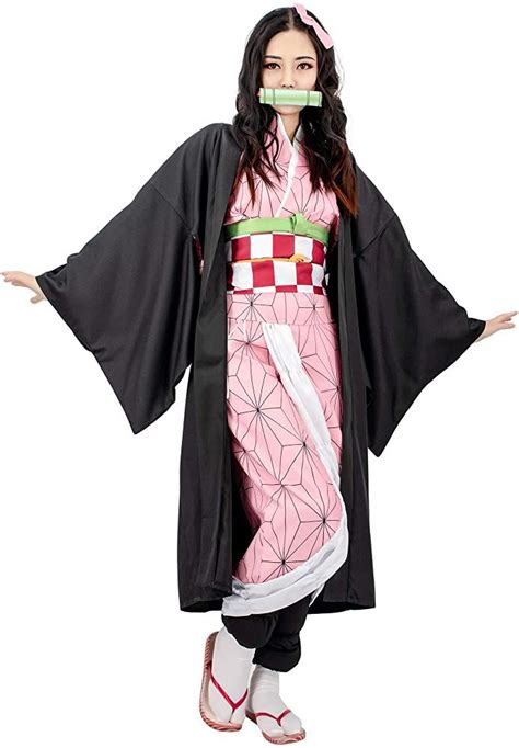 C-ZOFEK Women's US Size Cosplay Costume Outfit Kimono Haori with Bamboo ...