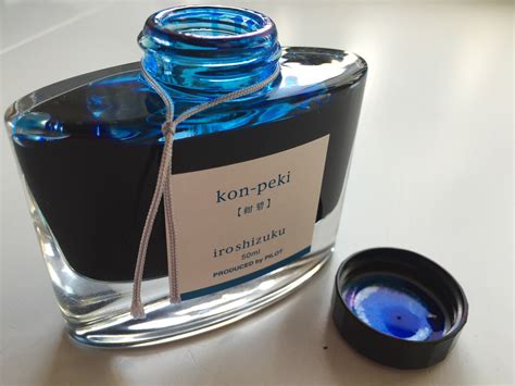 Pilot Iroshizuku "Kon-Peki" (blue): Ink Review - Scrively - note taking ...