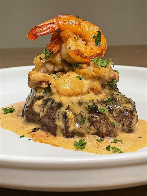 Steak with Shrimp and Lobster Sauce - Yel's Kitchen