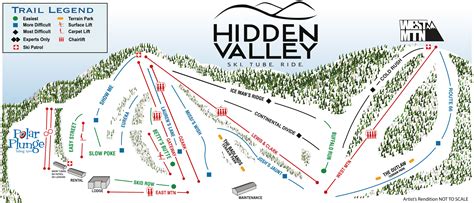 Hidden Valley MO Trail Map • Piste Map • Panoramic Mountain Map