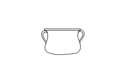 How to Draw a Cooking Pot? | Step by Step Cooking Pot Drawing for Kids