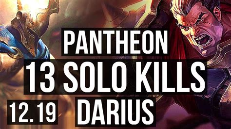 PANTHEON vs DARIUS (TOP) | 13 solo kills, Legendary, 1.6M mastery, 23/4 ...