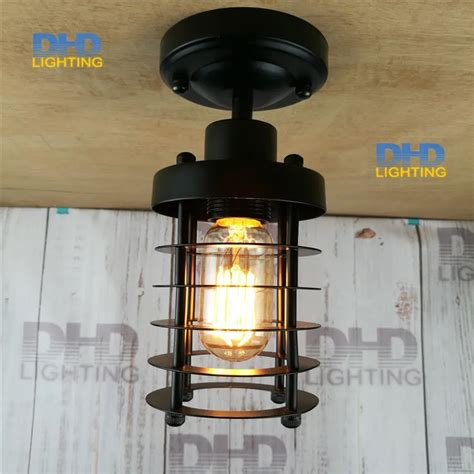 Loft RH Industrial Warehouse ceiling Light American Country Lamps ...