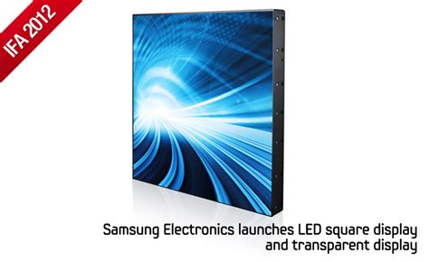 Samsung Electronics launches LED square display and transparent display ...