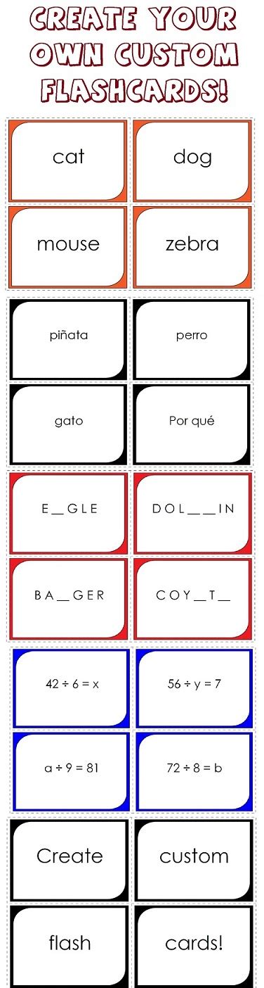 Make Flashcards Printable - hereaup