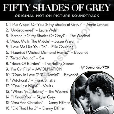 Shades of grey soundtrack - einebinsenweisheit