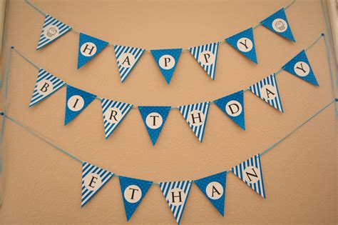 Slobbery free printable happy birthday banner templates | Russell Website