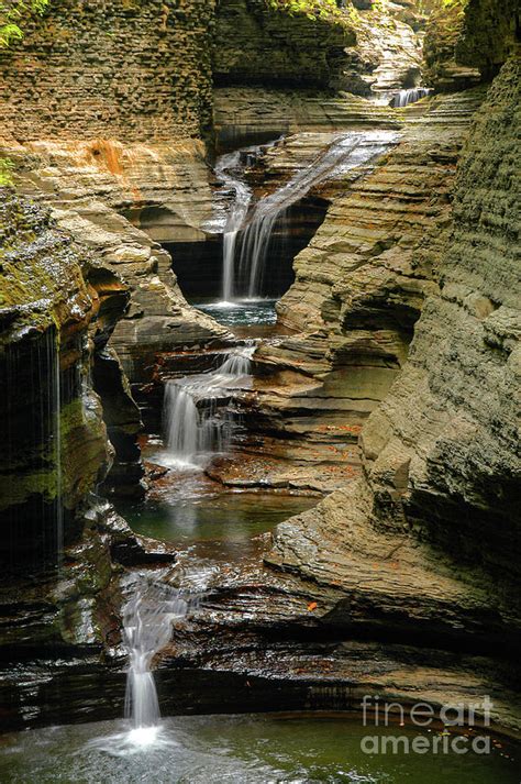 Watkins Glen State Park Waterfalls Two Photograph by Bob Phillips ...