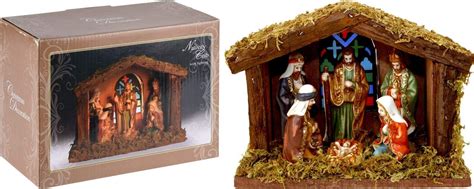 Illuminated Christmas Nativity Scene - Battery Operated Light Up LED ...