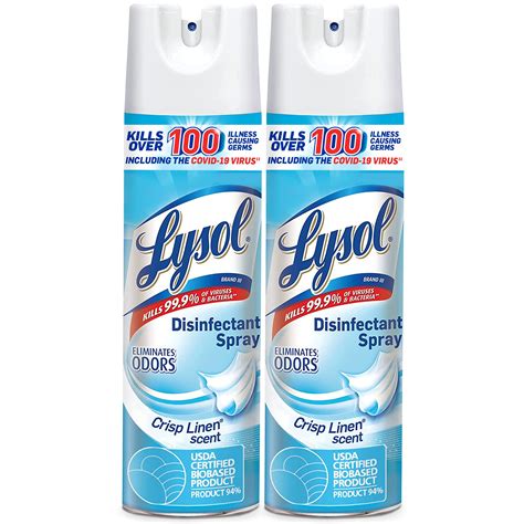 Lysol Disinfectant Spray, Sanitizing and Antibacterial Spray, For ...