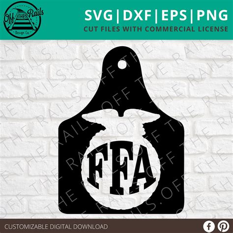 FFA Emblem Eartag SVG digital FFA design FFa svg ffa | Etsy