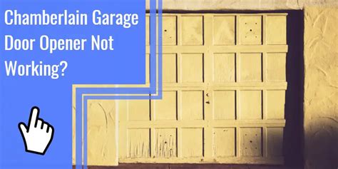 Chamberlain Garage Door Opener Issues? Here's How To Fix It!