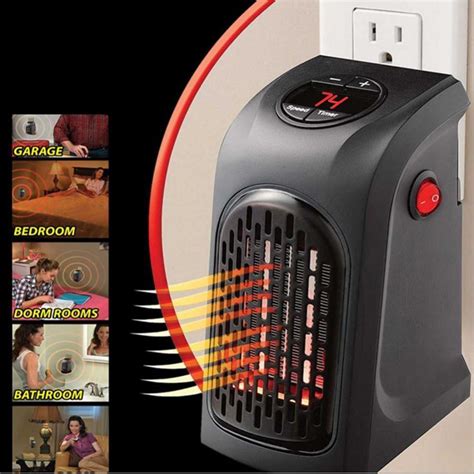 Mini Electric Space Room Heater Portable Ceramic Heater with Adjustable ...