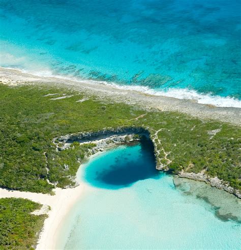 Long Island in The Bahamas - Second Deepest Blue Hole In the World