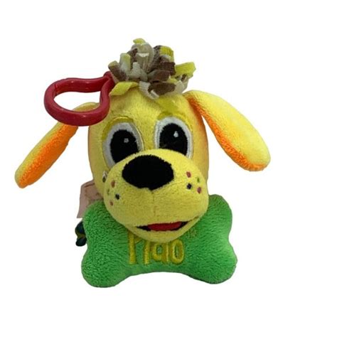 Fiesta | Toys | Fiesta Raggs Pido Puppy Dog Head Backpack Clip Plush ...