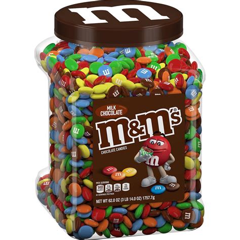 M&M's Milk Chocolate Plastic Jar, Pantry Size (62 oz.) - Walmart.com