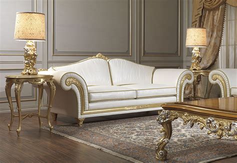 Classic sofa / leather / 2-person / white - IMPERIAL - VIMERCATI MEDA ...