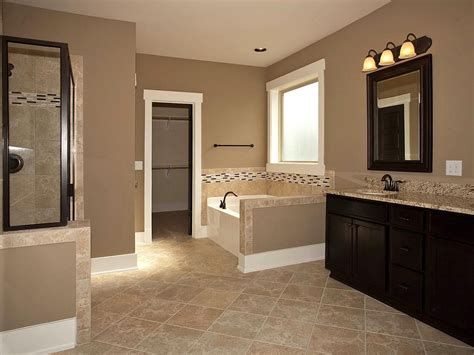 Bathroom Brown Tiles What Colour Walls - BATHMRO