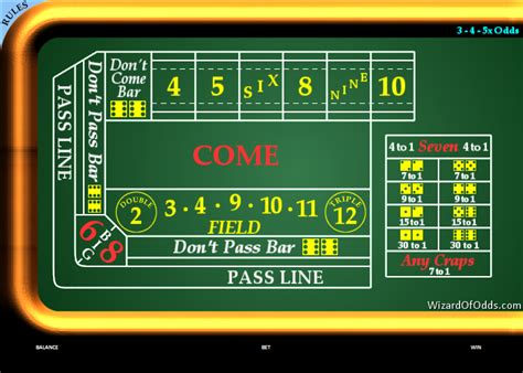 Craps Simulator · Learn craps by playing