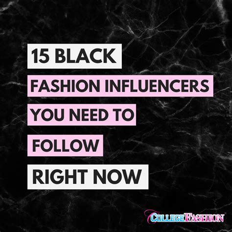 15 Black Fashion Influencers You Need to Follow - College Fashion