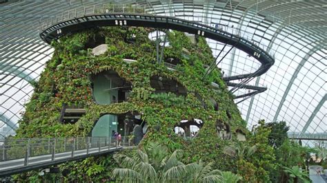 Gardens by the Bay, Cloud Forest Conservatory's Cloud Mountain ...