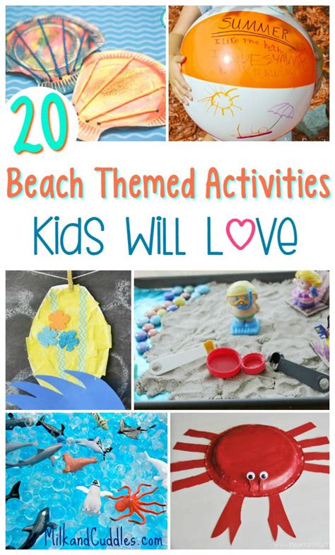 20 Beach Themed Activities for Kids! Easy Crafts and beach activities ...