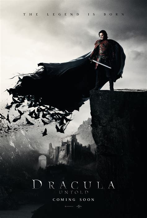 Dracula Untold Poster Reveals Sad Luke Evans and His Cape of Bats