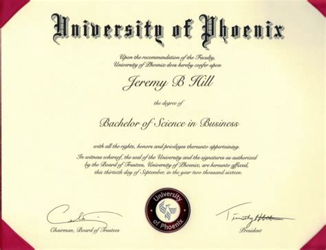 University of Phoenix Diploma