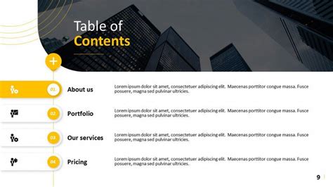 Creative Table of Contents Template | Free PowerPoint Template